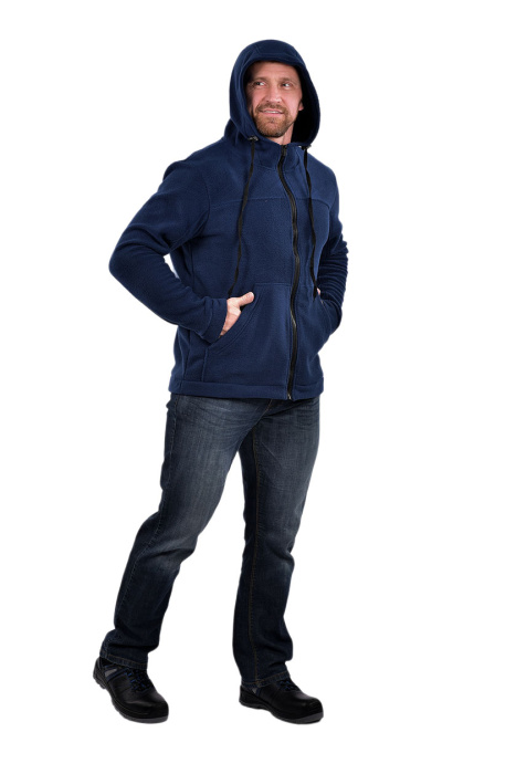 Толстовка «КУР 749» флис темно-синий